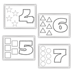 Play Doh Number and Shapes Placemats for Toddlers and Preschoolers