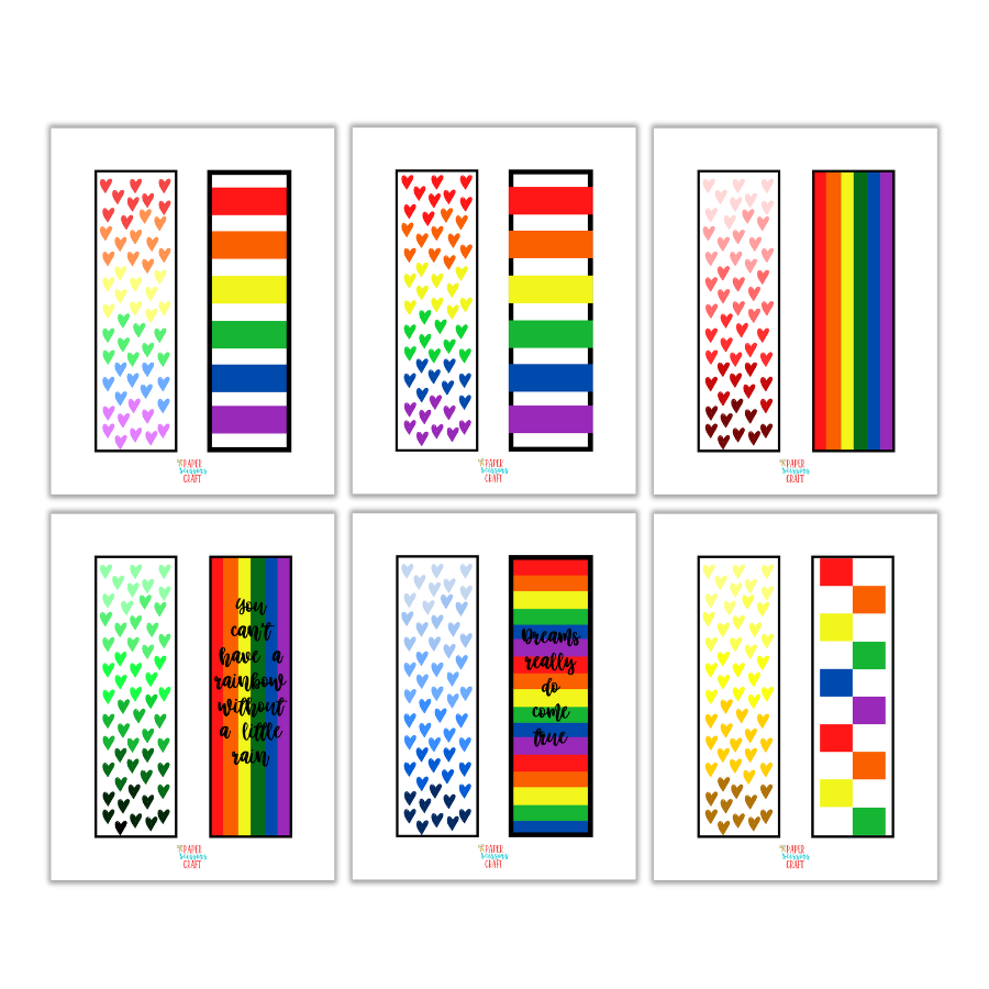 Rainbow Bookmarks