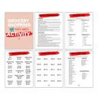 Grocery Store Activity Packet