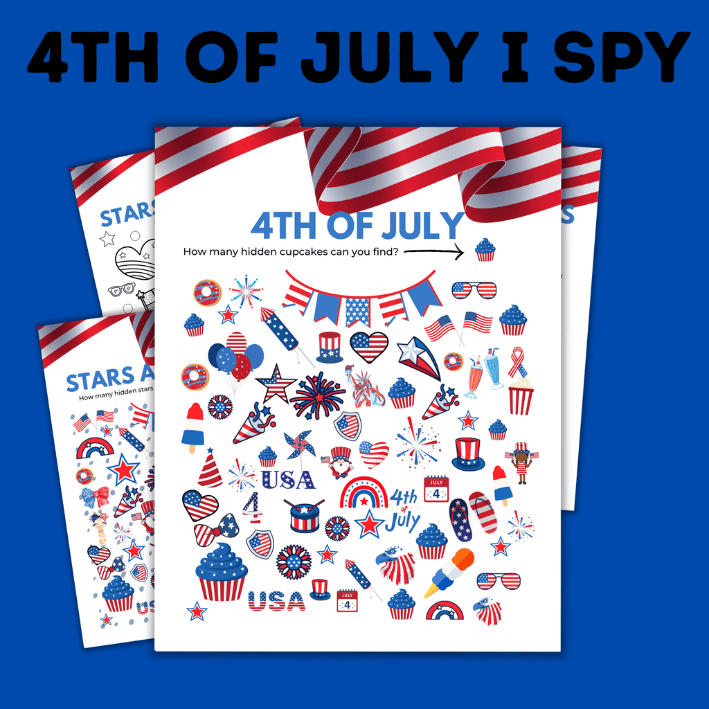 July 4th I Spy Game for Kids | Kids Games | 4th of July Activities