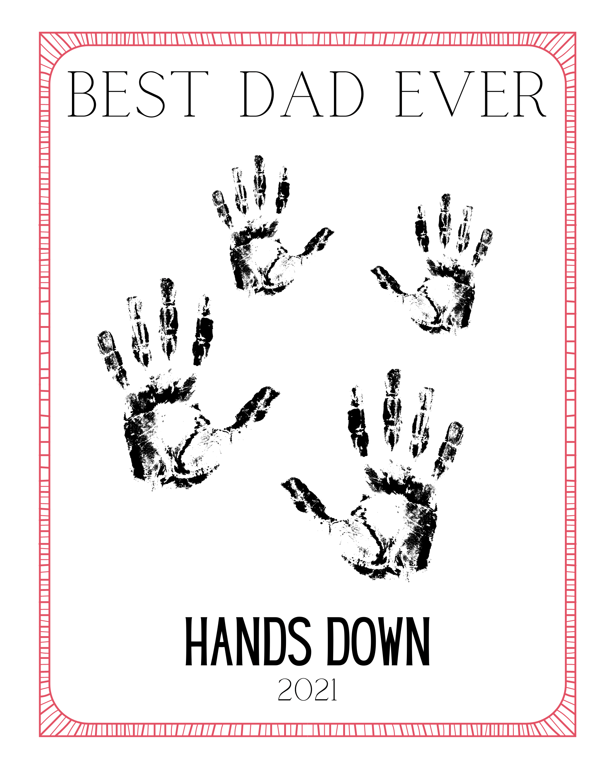 Father's Day Hand Craft Templates