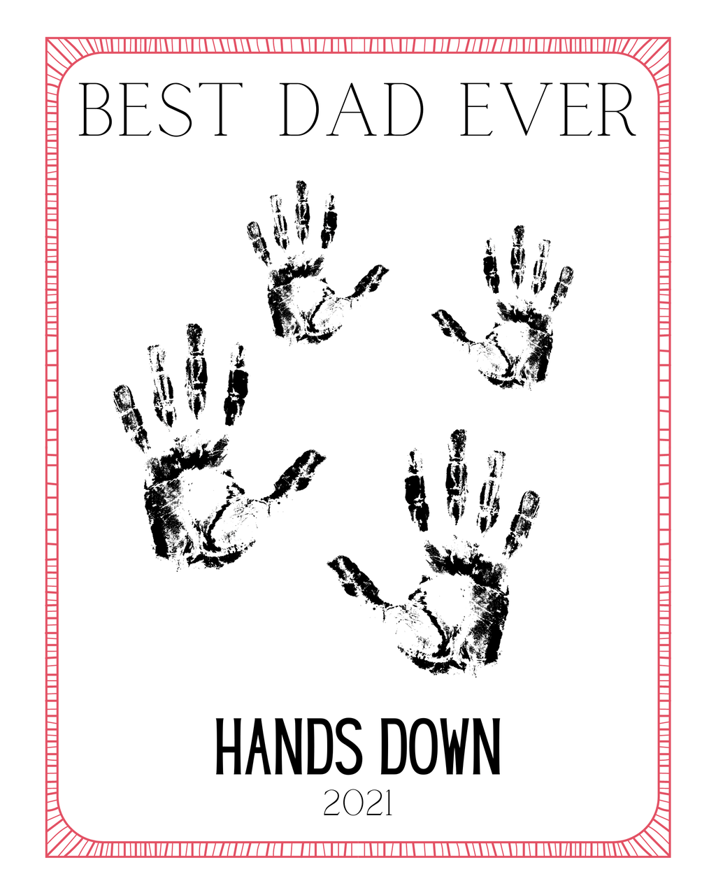 Father's Day Hand Craft Templates
