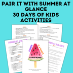 Lunch Planner | Kids Food Planner | Summer Planner | Summer Book for Kids | eBook