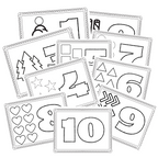 Play Doh Number and Shapes Placemats for Toddlers and Preschoolers