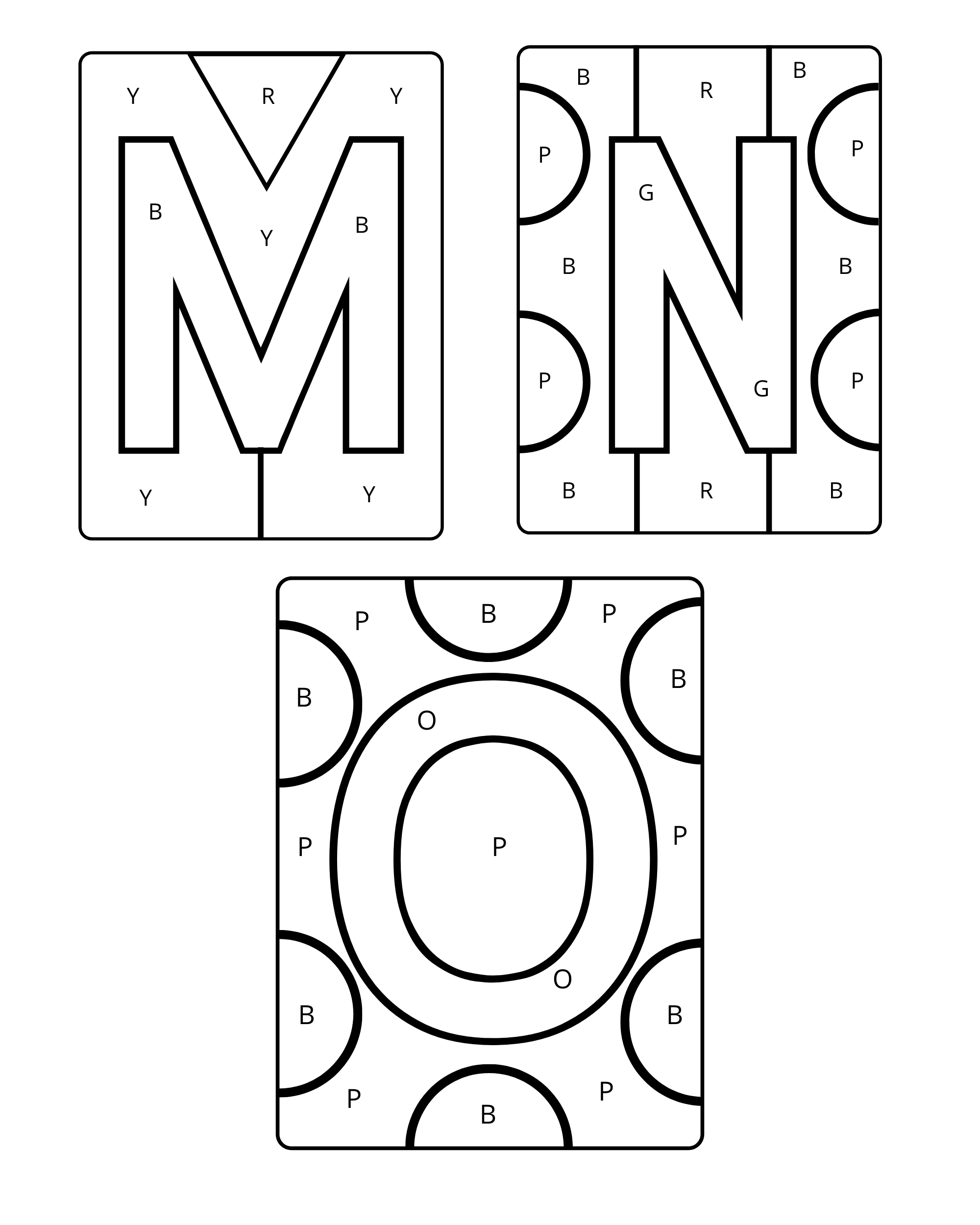 Alphabet Paint by Number (Letter)