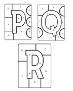 Alphabet Paint by Number (Letter)