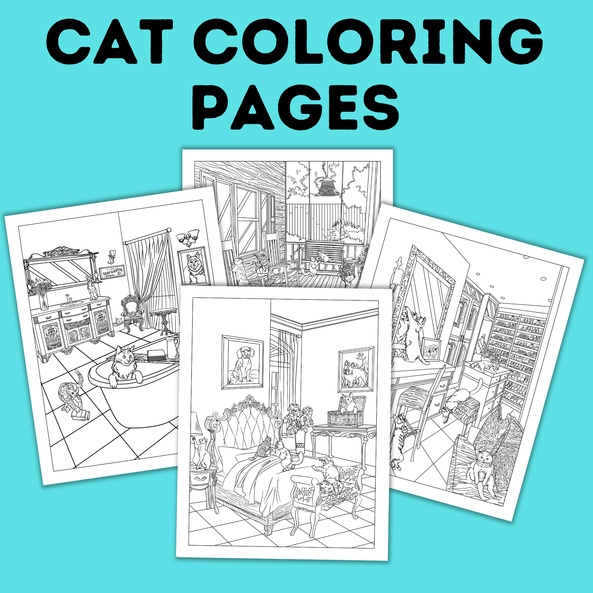 Cat Coloring Pages