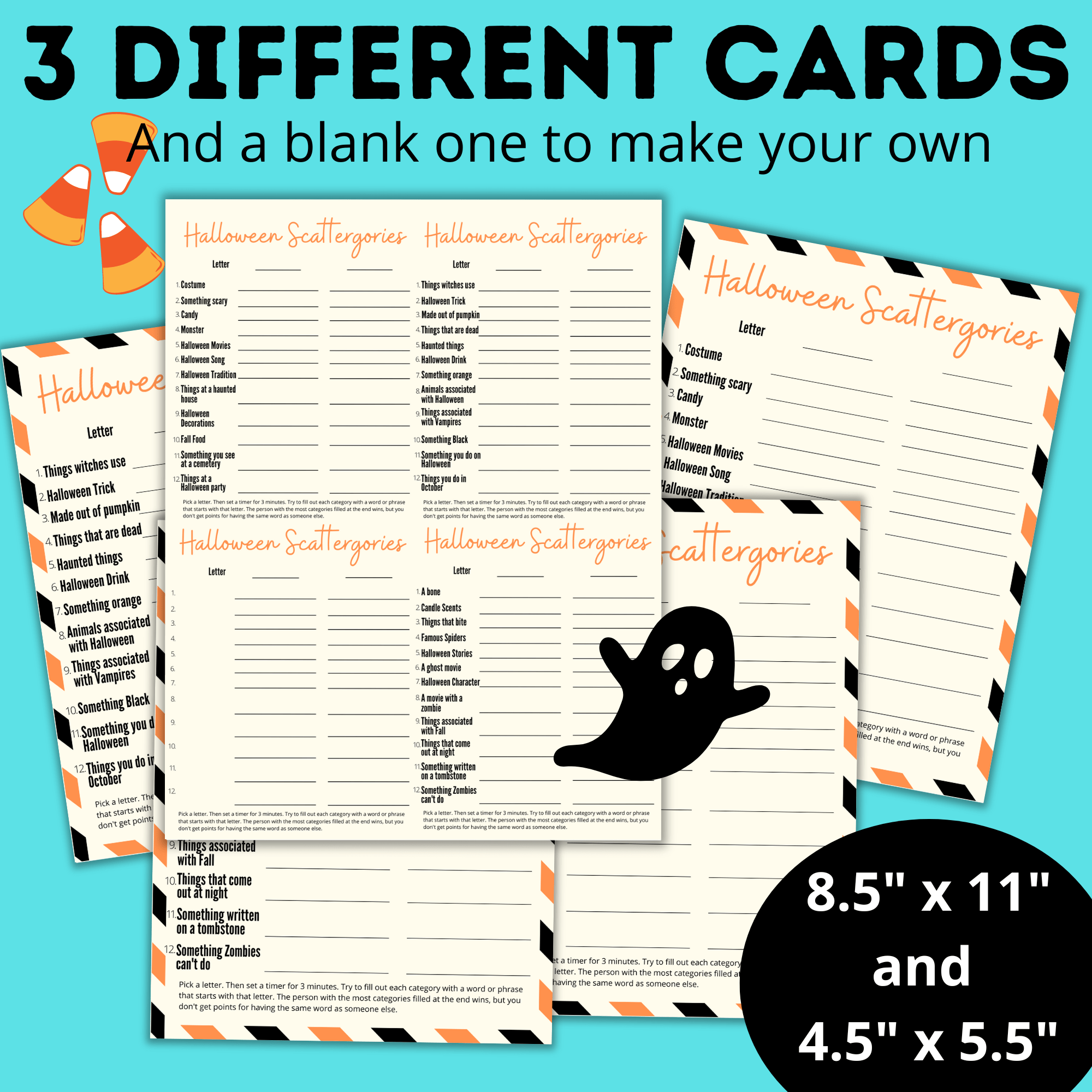 Halloween Games | Halloween Scattergories | Party Games