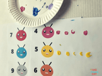 Caterpillar Finger Paint Numbers Template
