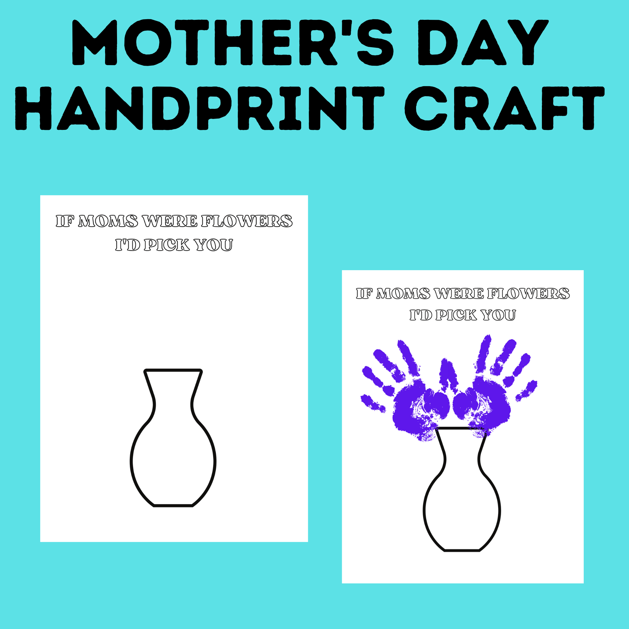 Mother's Day Handprint Craft for Kids