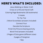 Sunday School Activity Fun Pack | Sunday School Printables | Church Activities