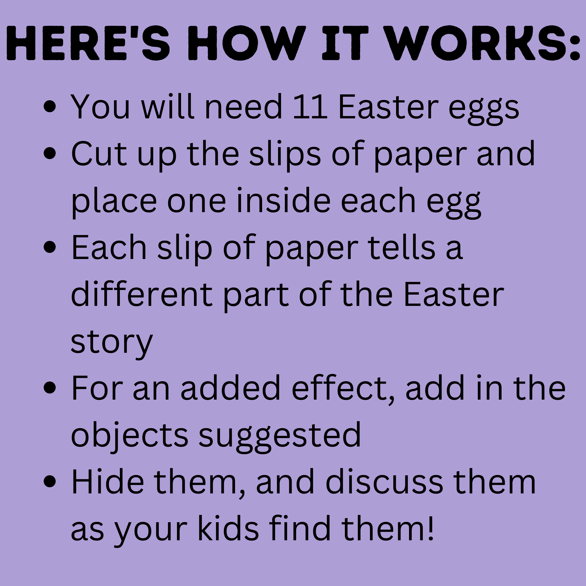 Easter Resurrection Eggs Template and Instructions | Easter Religious Eggs