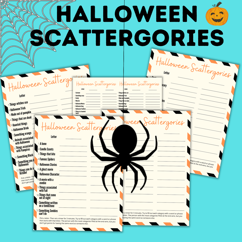 Halloween Games | Halloween Scattergories | Party Games