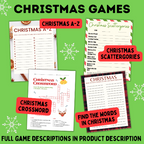 Christmas Word Game Bundle for Kids | Christmas Games for Kids