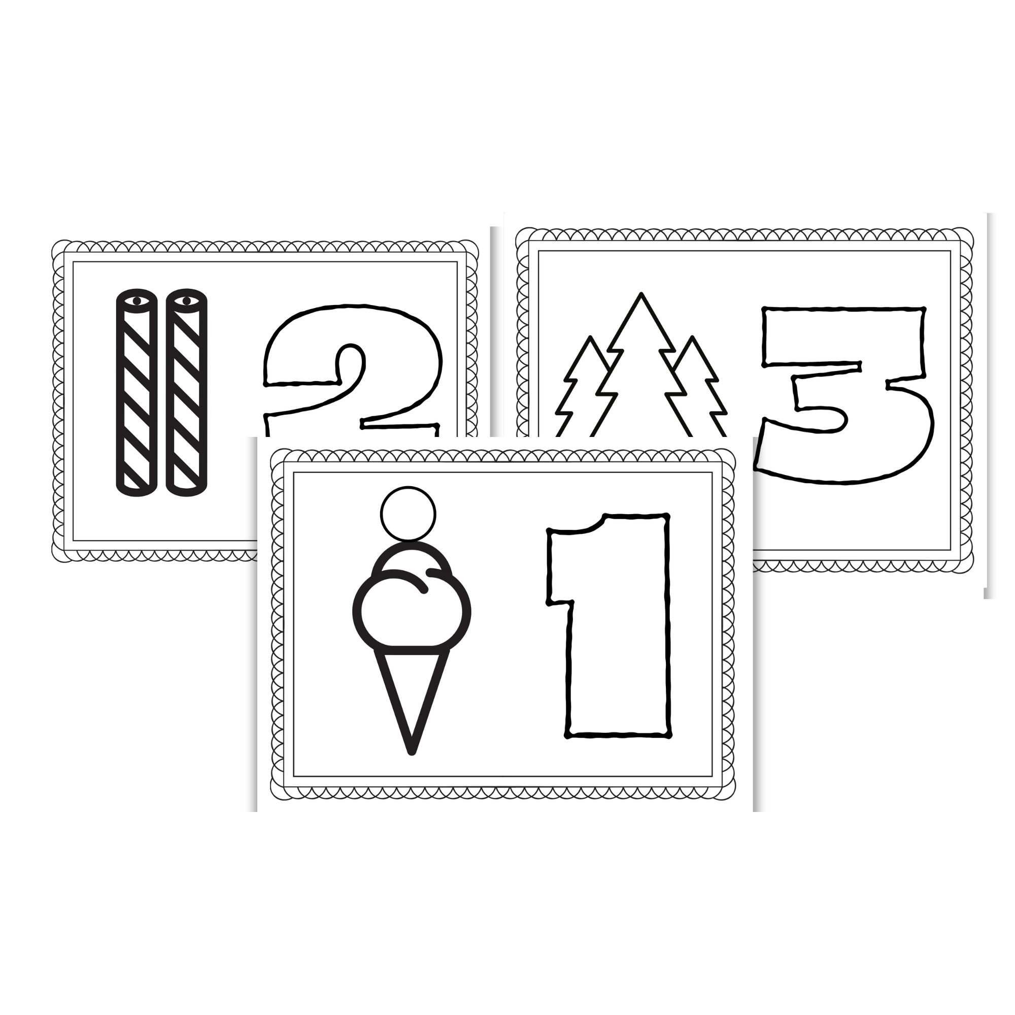 Play Doh Number and Shapes Placemats for Toddlers and Preschoolers